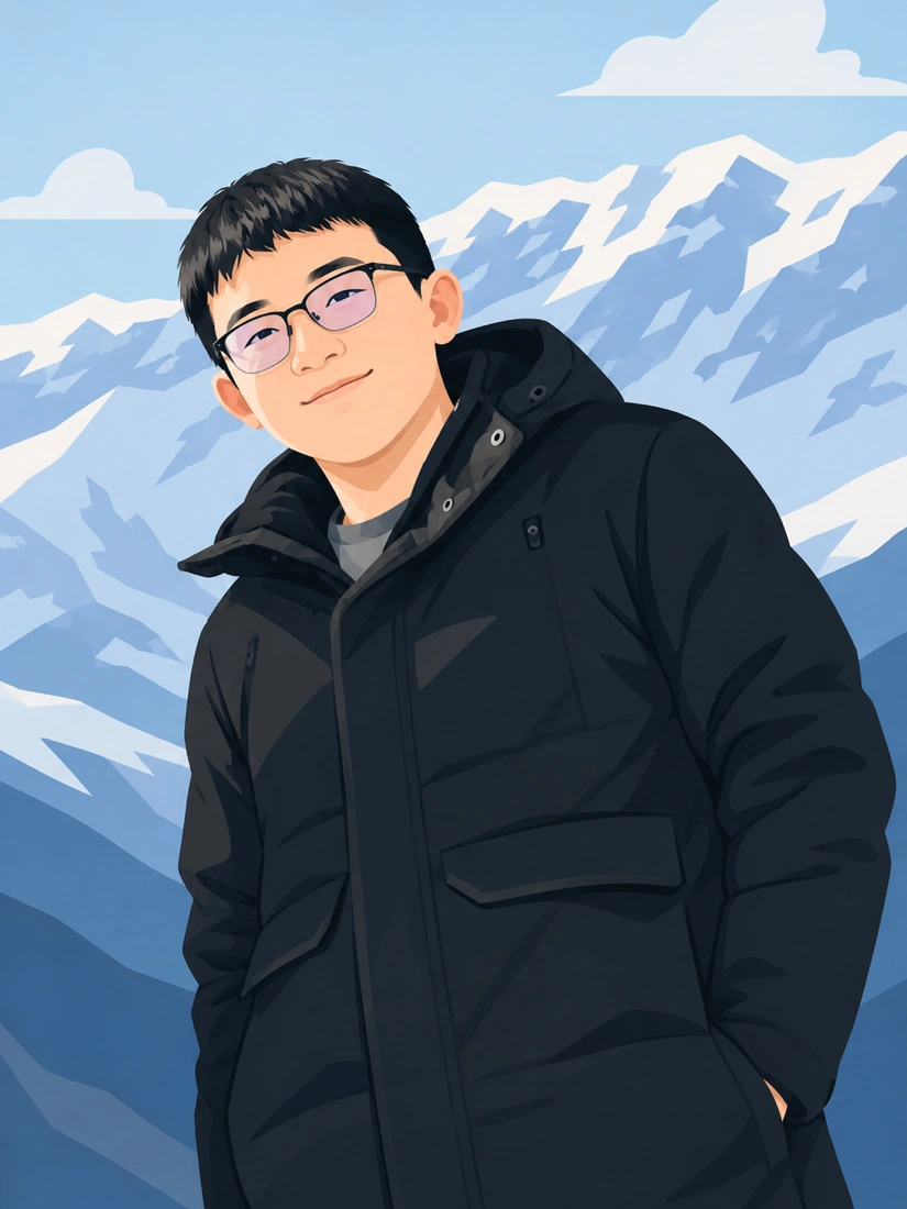 Portrait illustration of Gao Chenxiang