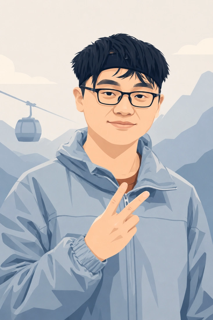 Portrait illustration of Liao Chenghong