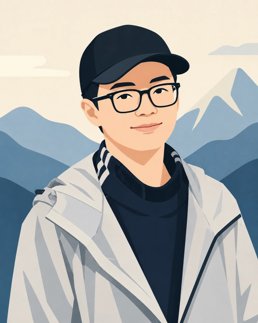 Portrait illustration of Liu Hongyi