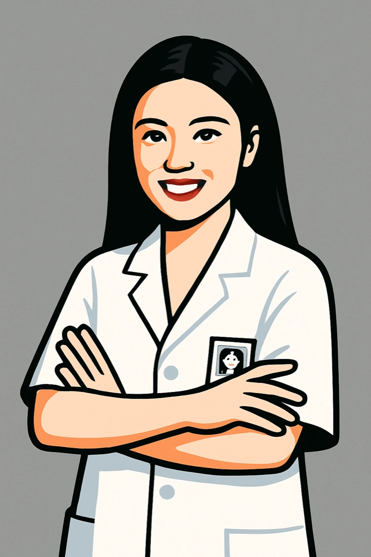 Portrait illustration of Qiu Yu